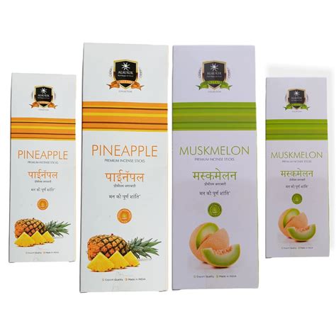 Alaukik Premium Pure Fragrance Pineapple,Muskmelon Incense Sticks ...