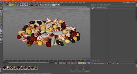 3D Pile of Mixed Legume Beans | 3D Molier International