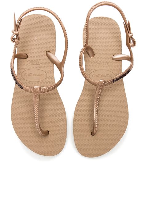 Havaianas Freedom Slim Sandal in Rose Gold | REVOLVE
