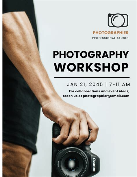 Free Photography Flyer Templates, Editable and Printable