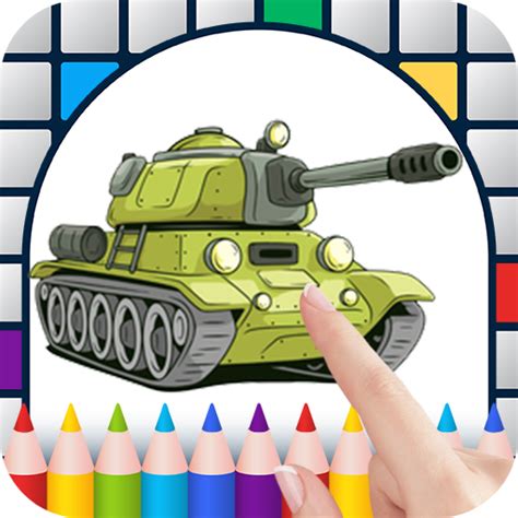 Tanks Color by Number - Free Pixel Art Game - Coloring Book Pages ...