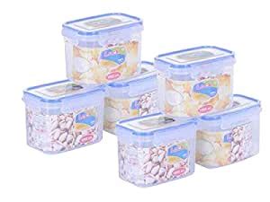 RTHub Plastic Containers - 1000 ml, 6 Piece, Transparent : Amazon.in ...