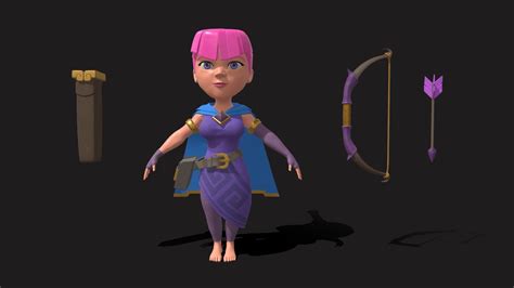 Clash Royale - Archer Evolution - 3D model by TAYFUN AKYILDIZ (@Tayfun ...