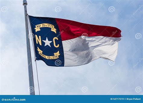 North Carolina State Flag stock image. Image of patriotism - 54717219