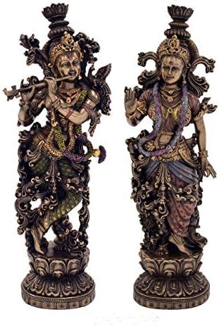 Buy Collectible India 38 Cm Large Radha Krishna Idol Hindu Religious ...