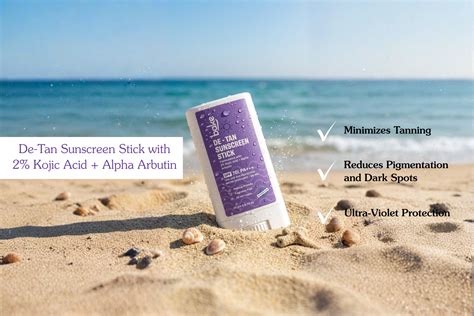 Bake De-Tan Sunscreen Stick: High Protection Sun Care for Brighter, Ev