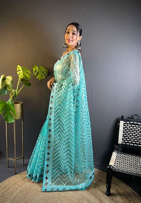 Butterfly Net saree
