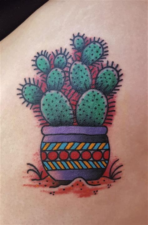 American traditional prickly pear cactus, by Charlie at Crimson Hilt ...