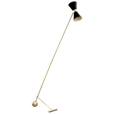 Armitage Floor Lamp, Black Walnut, Recycled Shade For Sale at 1stDibs