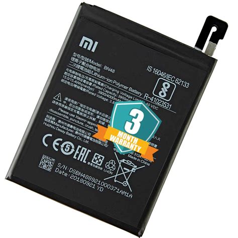 TROSHREEOR Mobile Battery BN48 Compatible for Xiaomi Redmi Note 6 Pro ...
