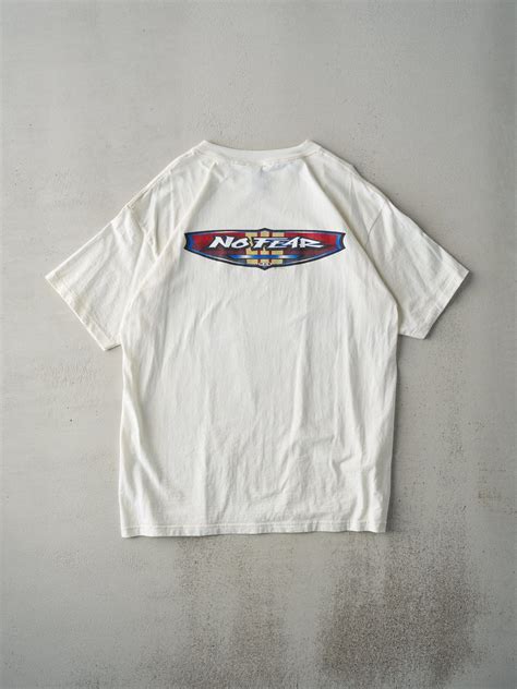 Vintage 96' Faded Beige No Fear Logo Tee (L) – Rebalance Vintage