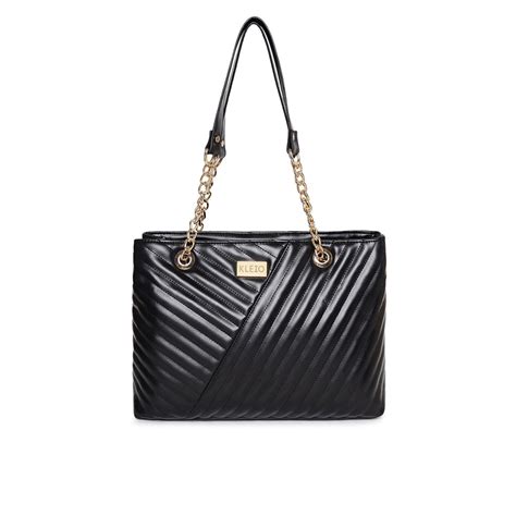 Quilted Vegan Tote (L)