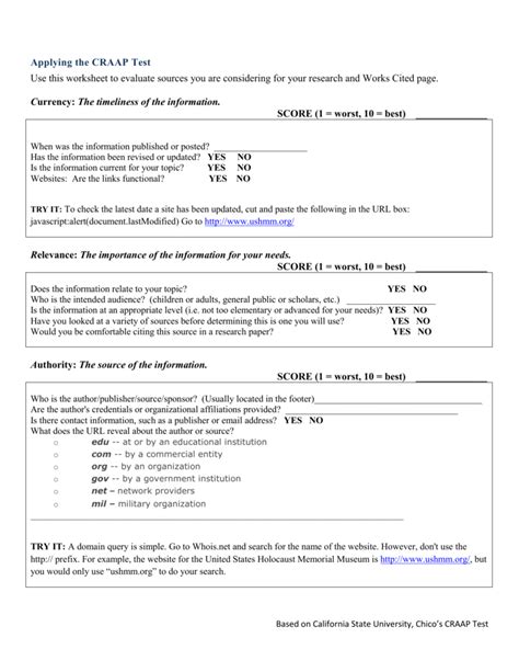 Using CRAAP Test 的图像结果