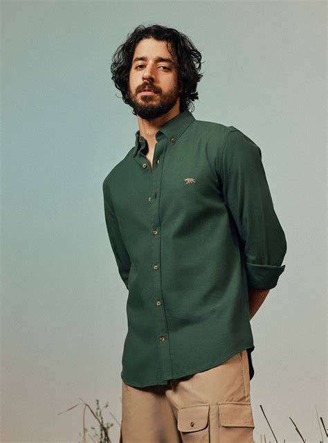 Buy Tree Brown Cotton Twill Shirt | Casual Brown Solid Shirt for Men ...