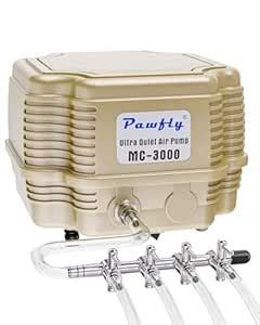 Pawfly Commercial Air Pump 4 Outlets 8 W Quiet Oxygen Pump MC-3000 for ...