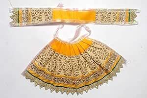 Buy Rambha Beautiful bhangwan wastra Yellow (4 Inches, Number: 4 ...