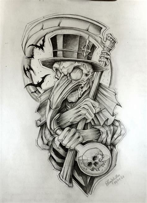 The Plague Doctor in 2025 | Tattoo stencil outline, Sketchbook art ...