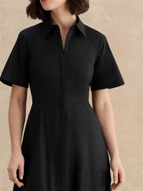 Hobbs Amaia Tailored Shirt Dress, Black
