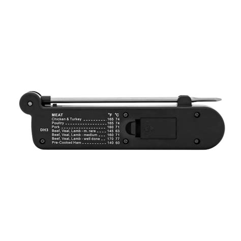 Escali Digital Folding Probe Meat Thermometer with Stainless Steel Step ...