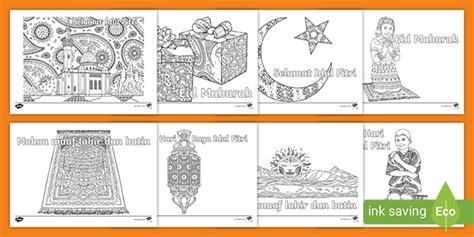 Idul Fitri: Indonesian Mindfulness Colouring (teacher made)