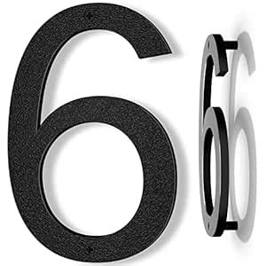IVERRA 10 Inch Black House Numbers for Outside, Large Floating Home ...