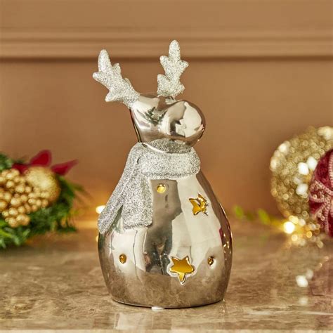 Buy Carols Ceramic Reindeer Snowman Table Accent from Home Centre at ...