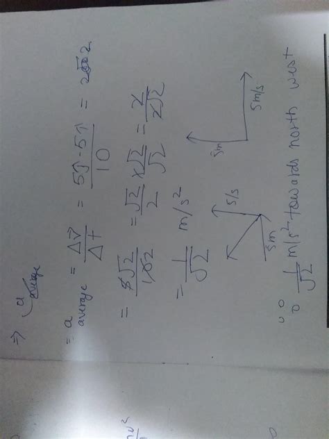 a particle move east with velocity 5m/s in 10km and the velocity change ...