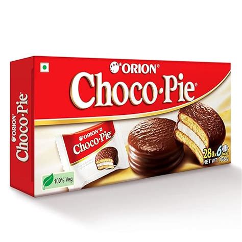 ORION Choco Pie - Chocolate Coated Soft Biscuit - 6 Count, 168 g ...