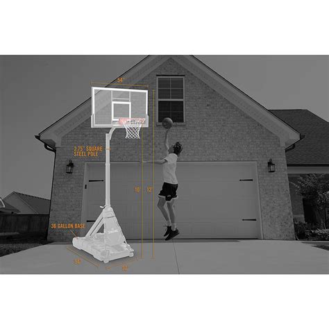 Spalding 54 in Portable Momentous Basketball Hoop | Academy