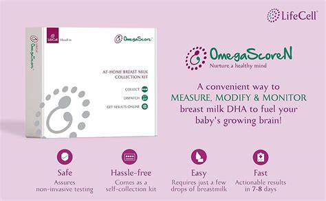 LifeCell At-Home Self-Collection OmegaScore-N For Breastfeeding Females ...