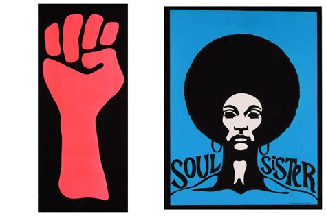 Lot 123 - Two original 1960s American Black Power