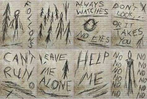 the whole "collect my pages" slenderman meme being attributed to ...