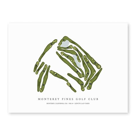 Monterey Pines Golf Club | Heritage Style Golf Course Print