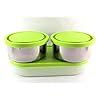 MILTON Executive Lunch Box Soft Insulated Tiffin Box (2 SS Container,1 ...