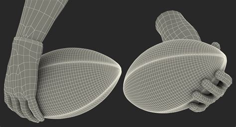 3D model Hand Holding American Football Ball | 3D Molier International