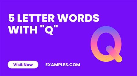 450+ 5 Letter Words With "Q" List, Meaning, PDF