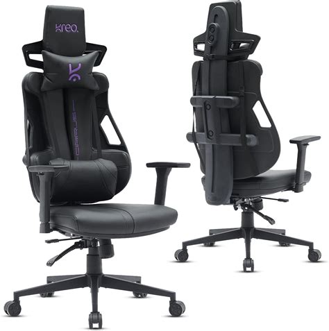 Kreo Cirrus Gaming Chair Ergonomic Design Premium Fabric & PU Leather ...