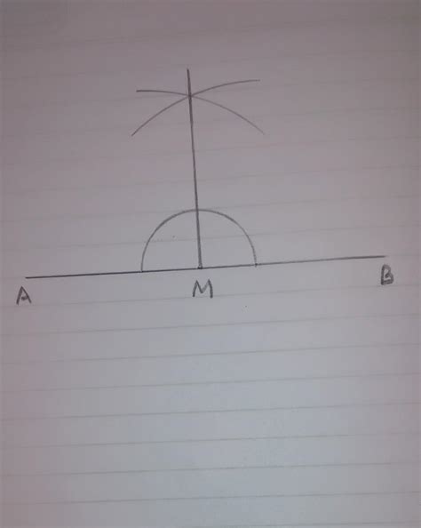 2. Draw any line segment AB. Mark any point M on it. Through M, draw ...