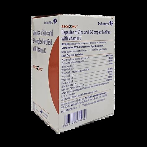 BECOZINC CAPSULE 30'S Price, Uses, Side Effects & Substitutes | Medkart