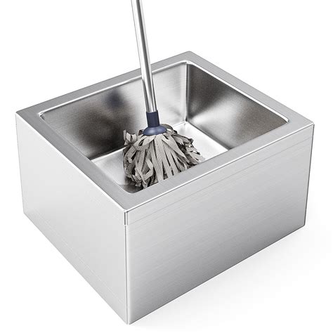 Amazon.com: ROVSUN 304 Stainless Steel Mop Sink, 22" L x 19" W x 12" H ...