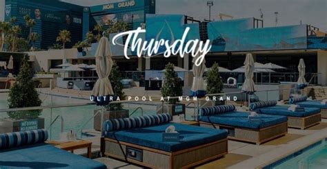 Thirsty Thursdays MGM Grand Ultra Day Pool Party Guest List Free Entry ...
