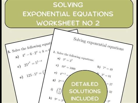 Image result for Solving Exponential Equations Guided Notes Worksheet