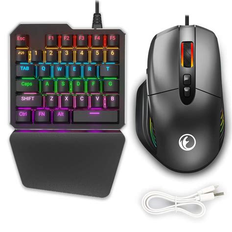 Buy IFYOO KMAX1 Pro Wired Gaming Keyboard and Mouse Set Adapter ...