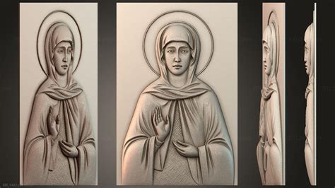 Bas-reliefs of icons - Saint Righteous Joanna, another list, BRI_4482 ...