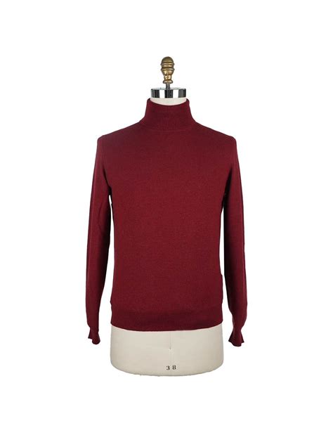 Gran Sasso Burgundy Cashmere Sweater Turtleneck | IsuiT