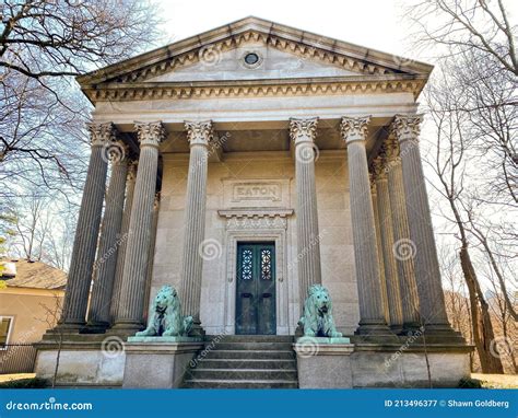TORONTO, ONTARIO, CANADA - MARCH 13, 2021: Eaton Family Mausoleum at ...
