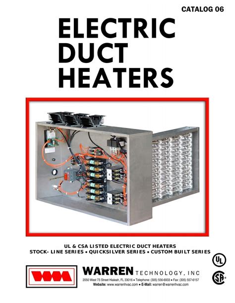 electric duct heaters