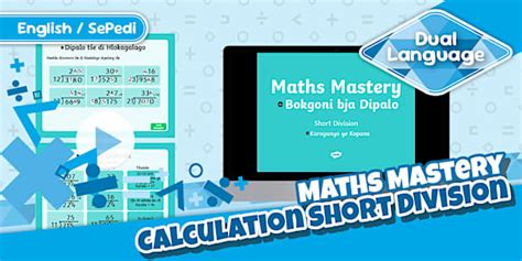 Grade 4 Maths Calculation Short Division Sepedi
