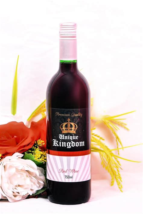 Unique Kingdom Red WINE Non-Alcoholic Wine | Non-Fermented (750ml ...