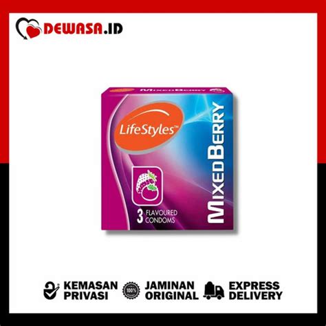 Jual LifeStyles Mixed Berry Condom - 3 Pcs (3 Rasa Berbeda) - Kota ...